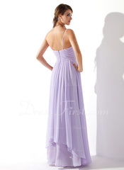 A-Line/Princess Sweetheart Floor-Length Chiffon Prom Dress With Ruffle Beading (018004835)