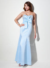 Empire Sweetheart Floor-Length Satin Prom Dress With Ruffle Beading Sequins (018004920)